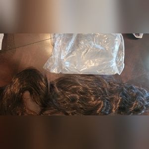 Synthetic 20 inch long dark brown #2 wig
